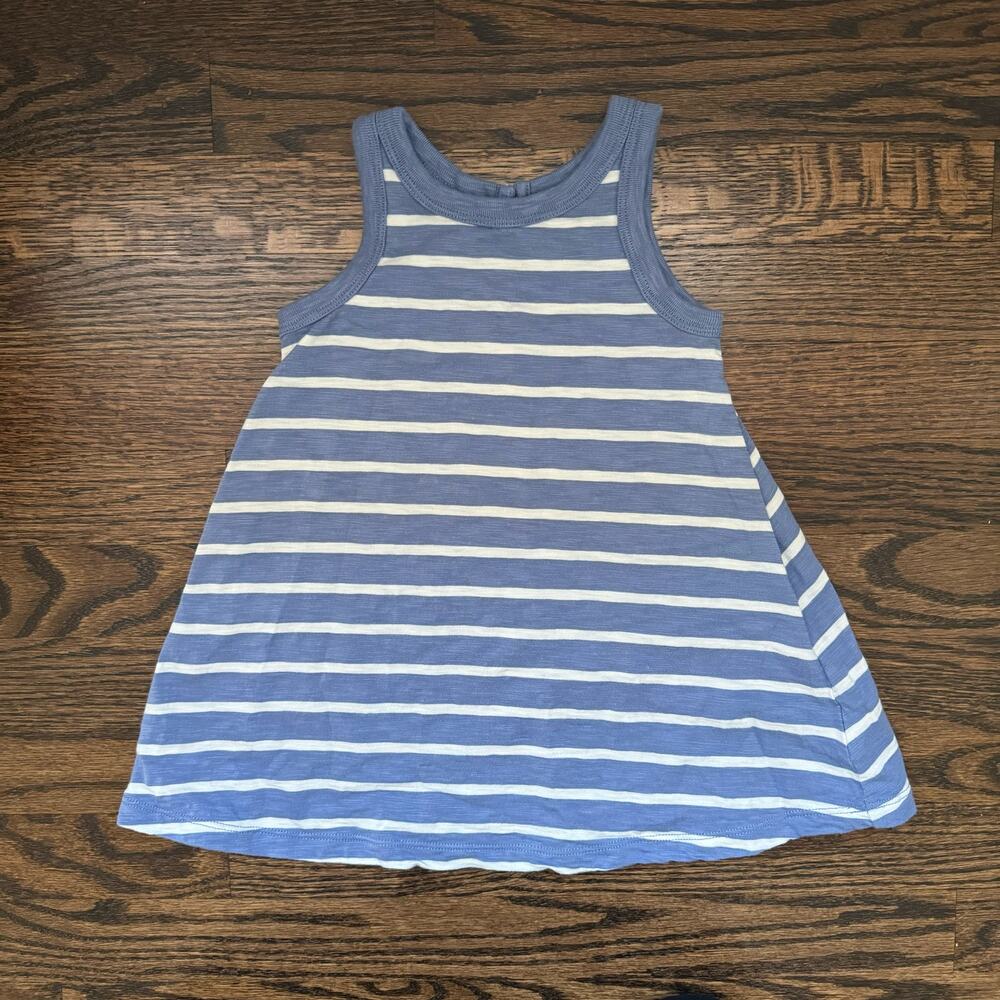 Gap Blue and White Striped Sleeveless Dress | 2T